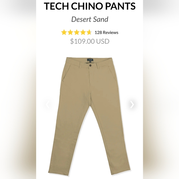 TAYLRD 32wx34L chino tech pants - Picture 3 of 9